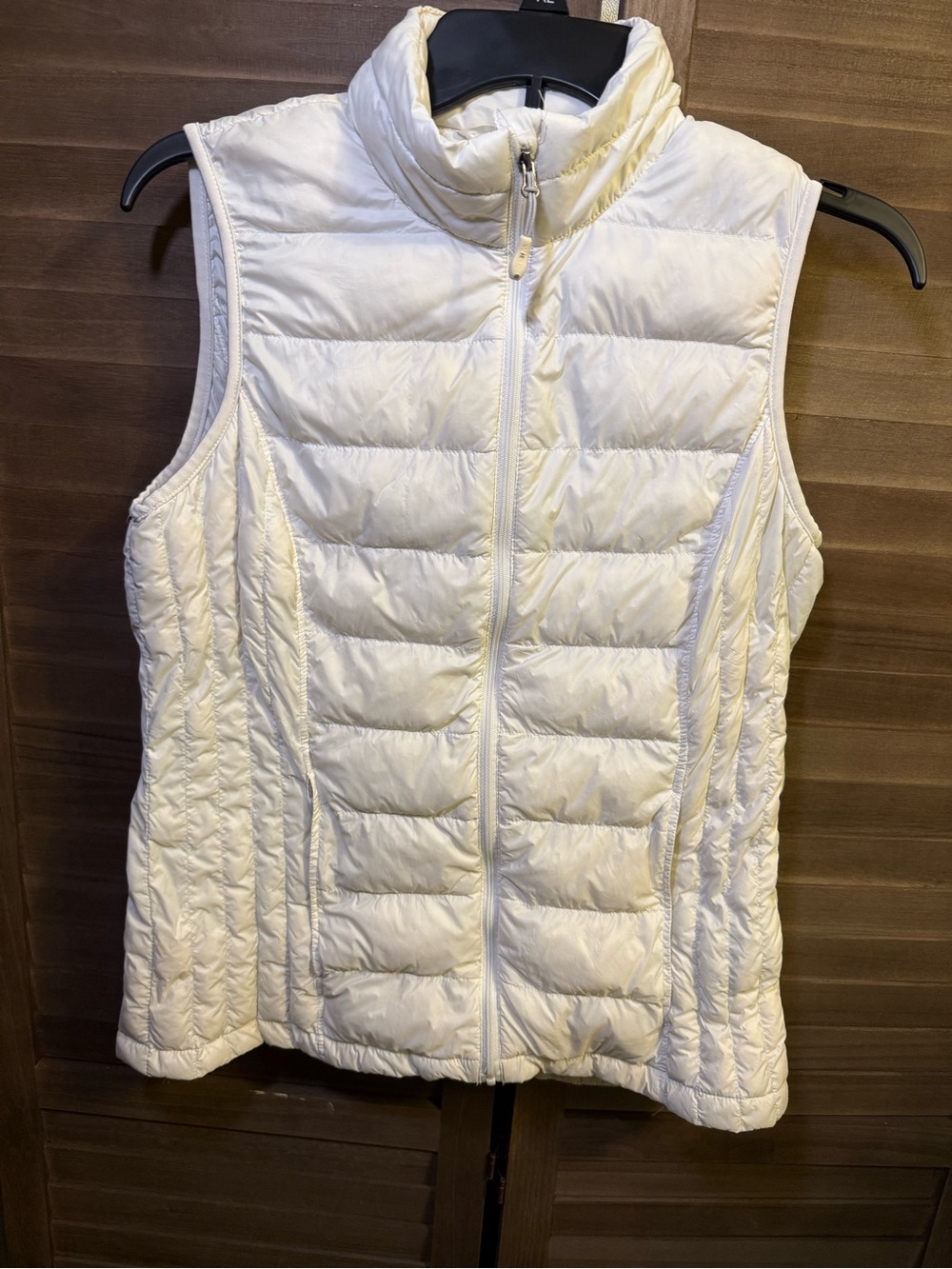Weatherproof Ivory Lightweight Down Puffer Vest Women's Small